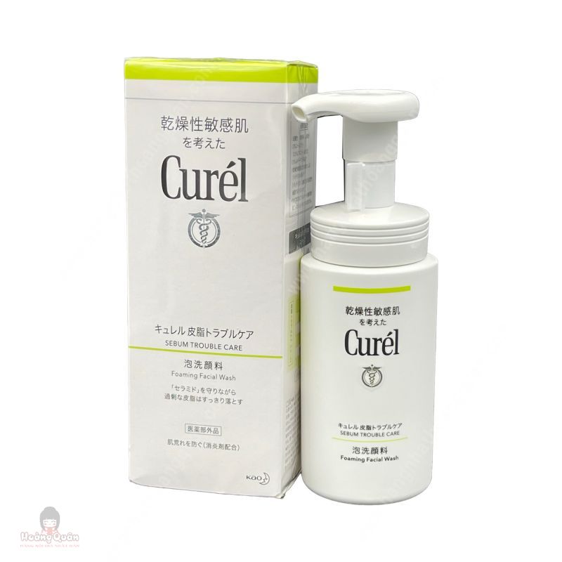 Sữa Rửa Mặt Curél Dạng Bọt Dành Cho Da Dầu 150ml