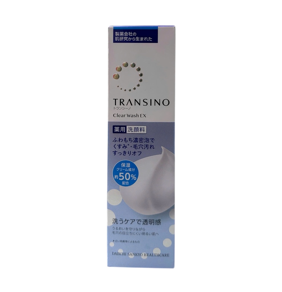 Sữa Rửa Mặt Trắng Da Giảm Nám Transino Clear Wash 100g