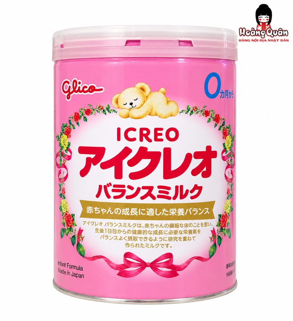 Sữa Glico Icreo Số 0 800gr Cho Bé Từ 0-1 Tuổi