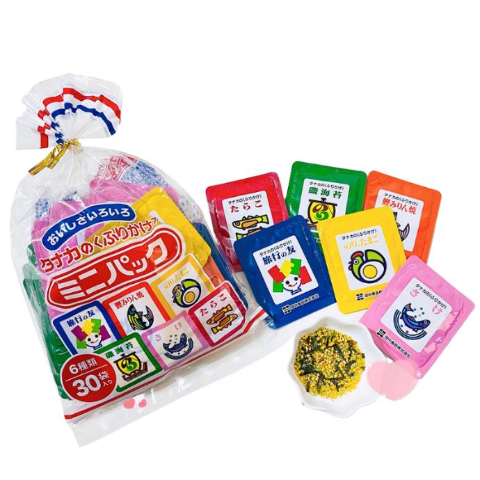 Gia Vị Rắc Cơm Mini Mix Tanaka 6 Vị (30Gói x2g) (1T/30g)