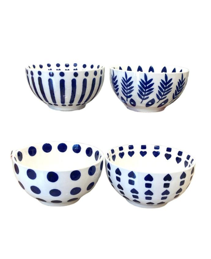 Set 8 Chén Sứ Signature Housewares (2 Size x 4 Mẫu)