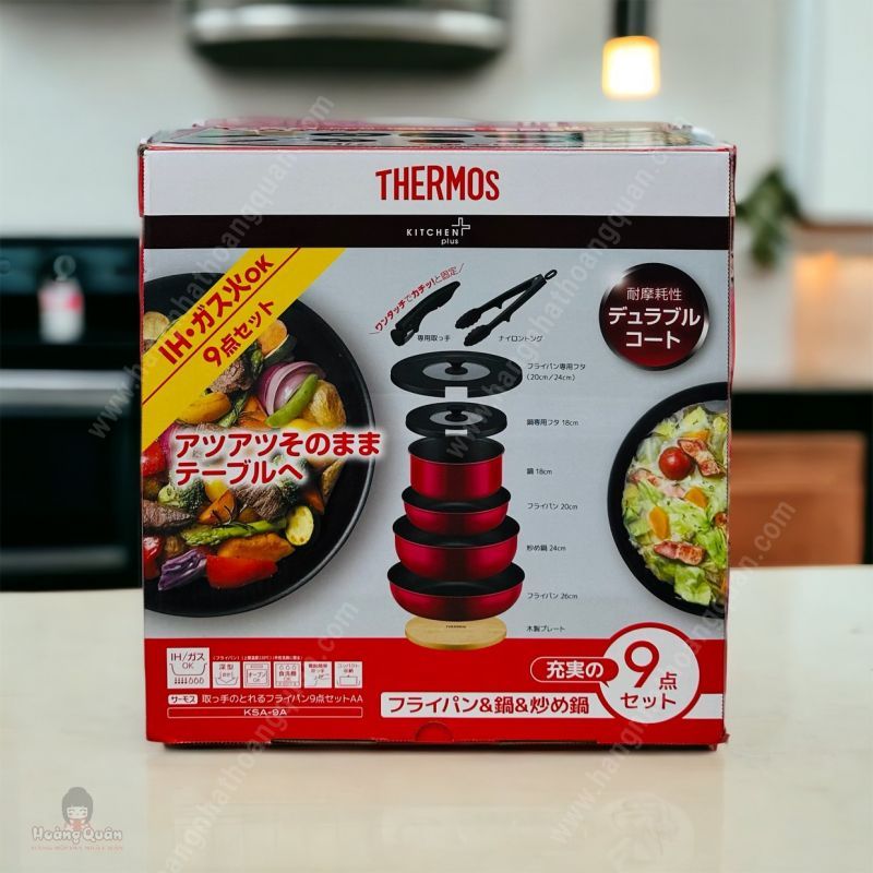 Set Nồi Chảo Thermos 9 Món Nhật Bản