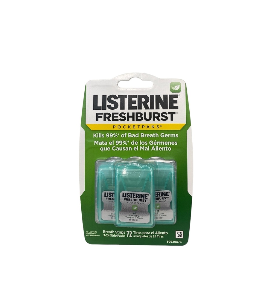 Phim Ngậm Thơm Miệng Listerine Cool Heat Pocket Paks 10g