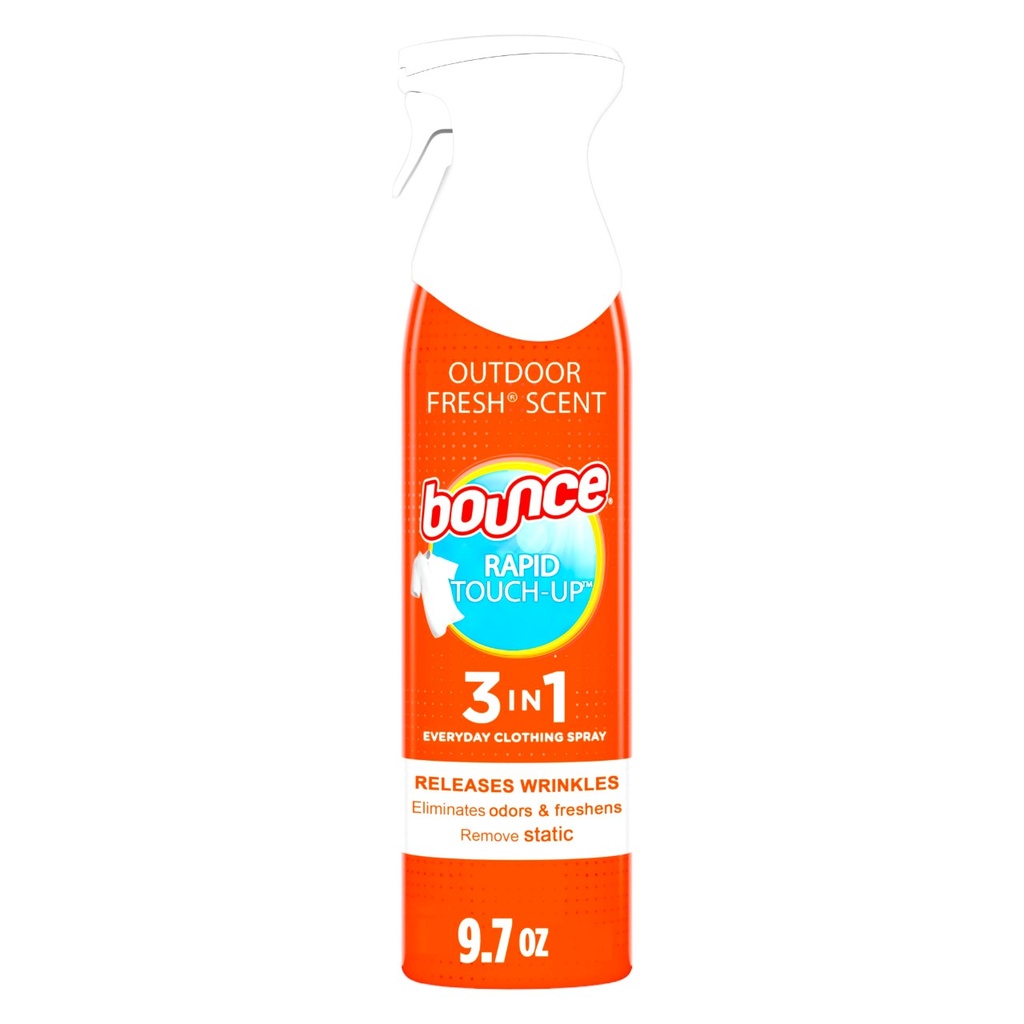 Xịt Thơm Chống Nhăn Khử Mùi Quần Áo Bounce 275g