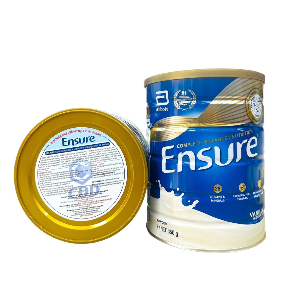 Sữa Bột Ensure Hương Vani 850g 