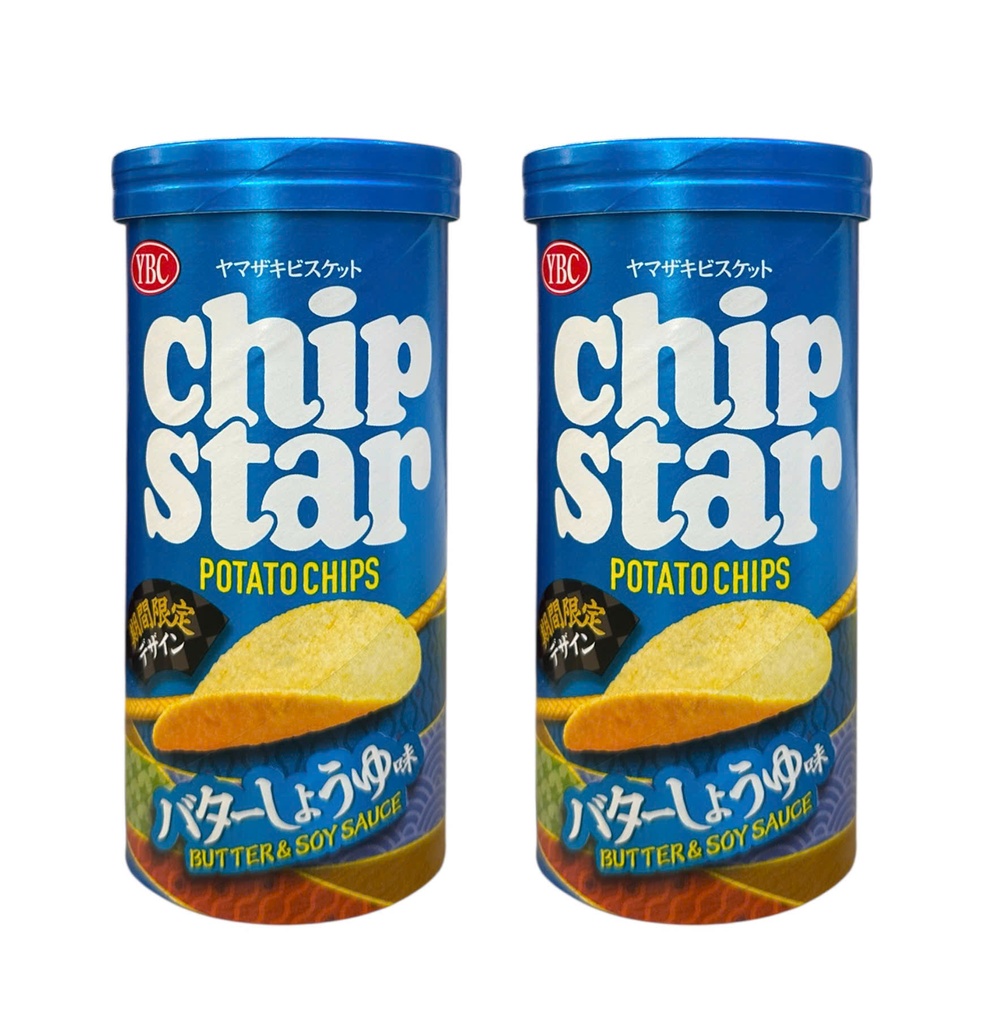 Snack Khoai Tây YBC Chip Star Vị Bơ Nước Tương 45gr