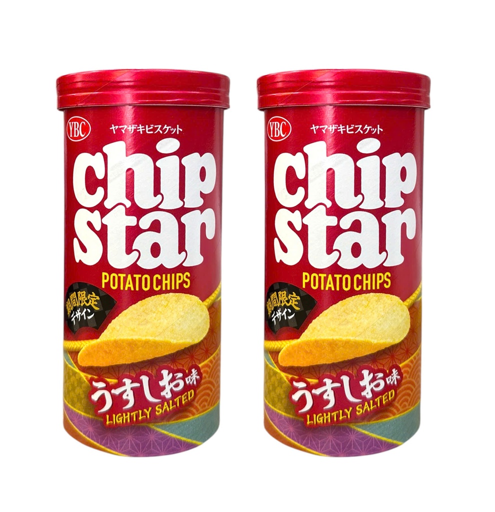 Snack Khoai Tây YBC Chip Star Vị Muối Nhạt 45g (Đỏ)