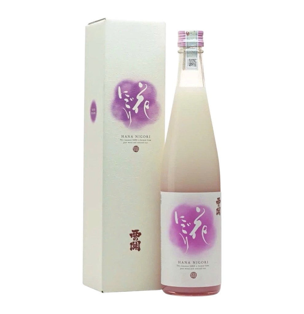 Rượu Sake Nishinoseki Hana - Nigori 500ml (15%)
