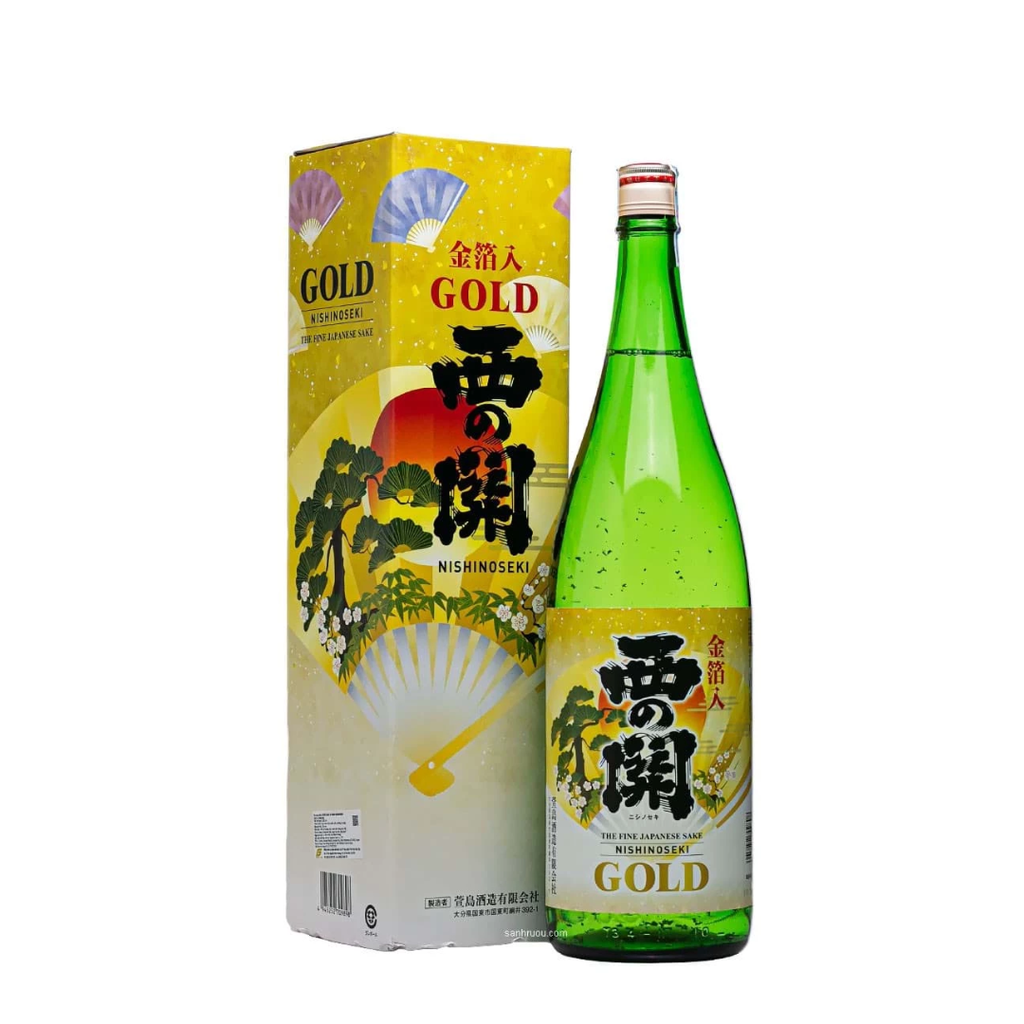 Rượu Sake Nishino Seki Gold Leaf (15%) 1.8L