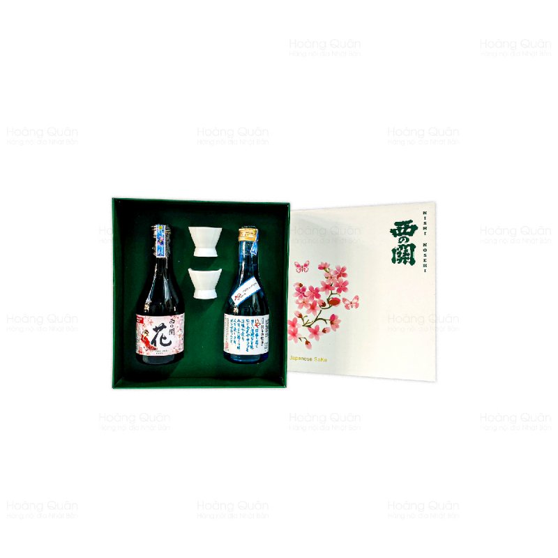 Set rượu Sake Hana - Junmai 300ml