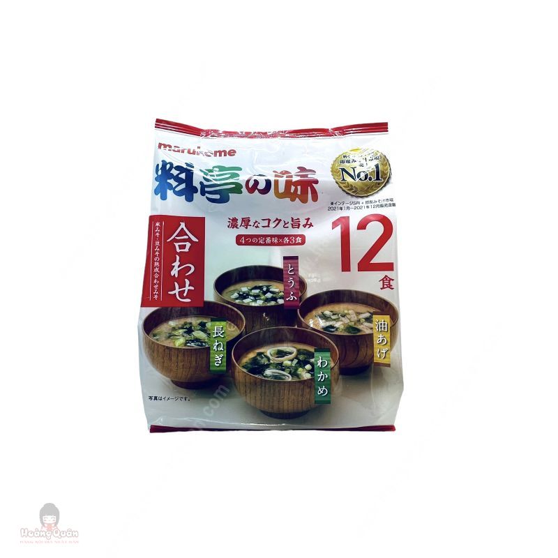 Soup Miso Marukome 4 Vị Ăn Liền 12 Gói