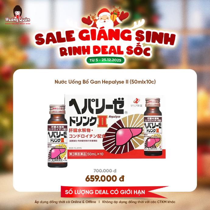 Nước Uống Bổ Gan Hepalyse II (50mlx10c)