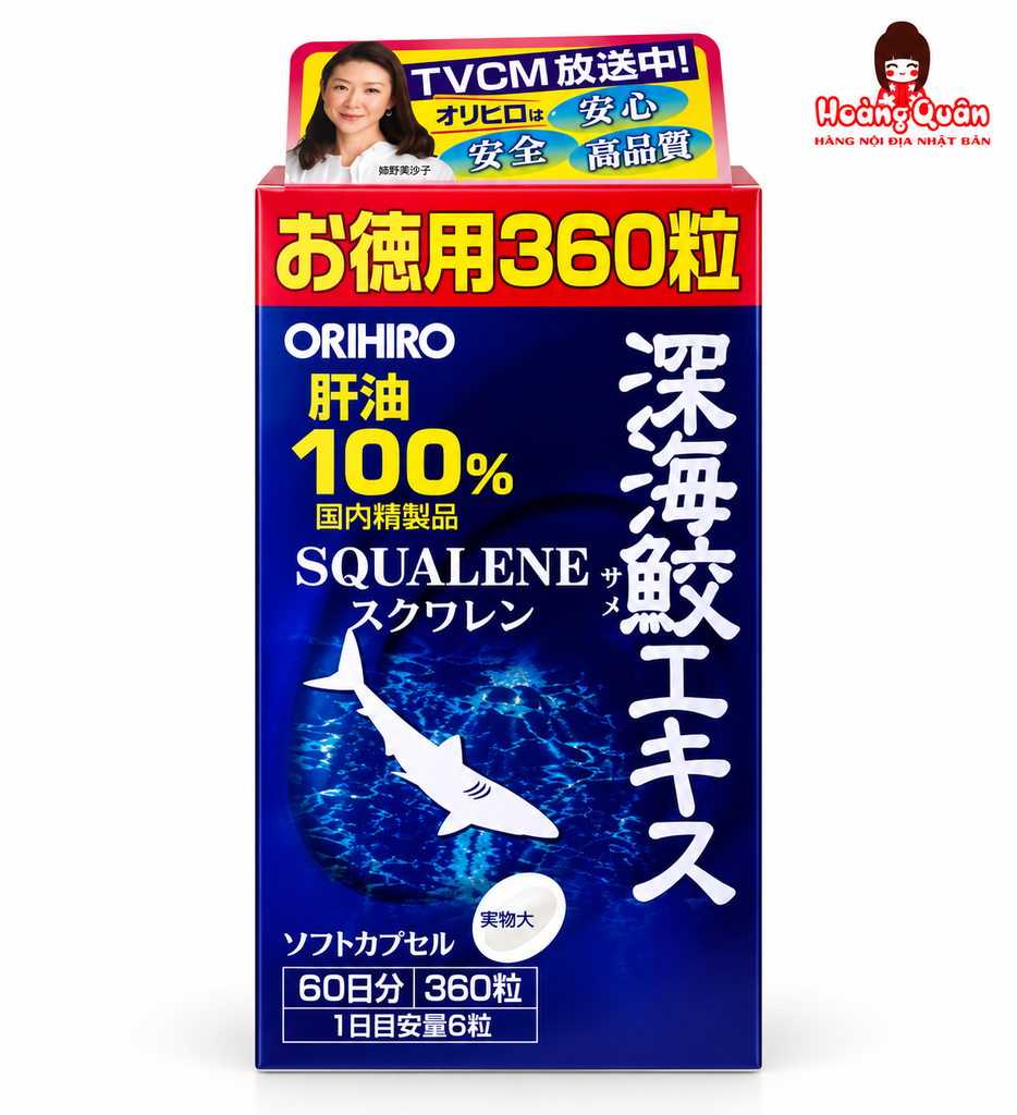 TPBVSK Viên Uống Dầu Gan Cá Hỗ Trợ Xương Khớp, Tim Mạch Orihiro 360 Viên