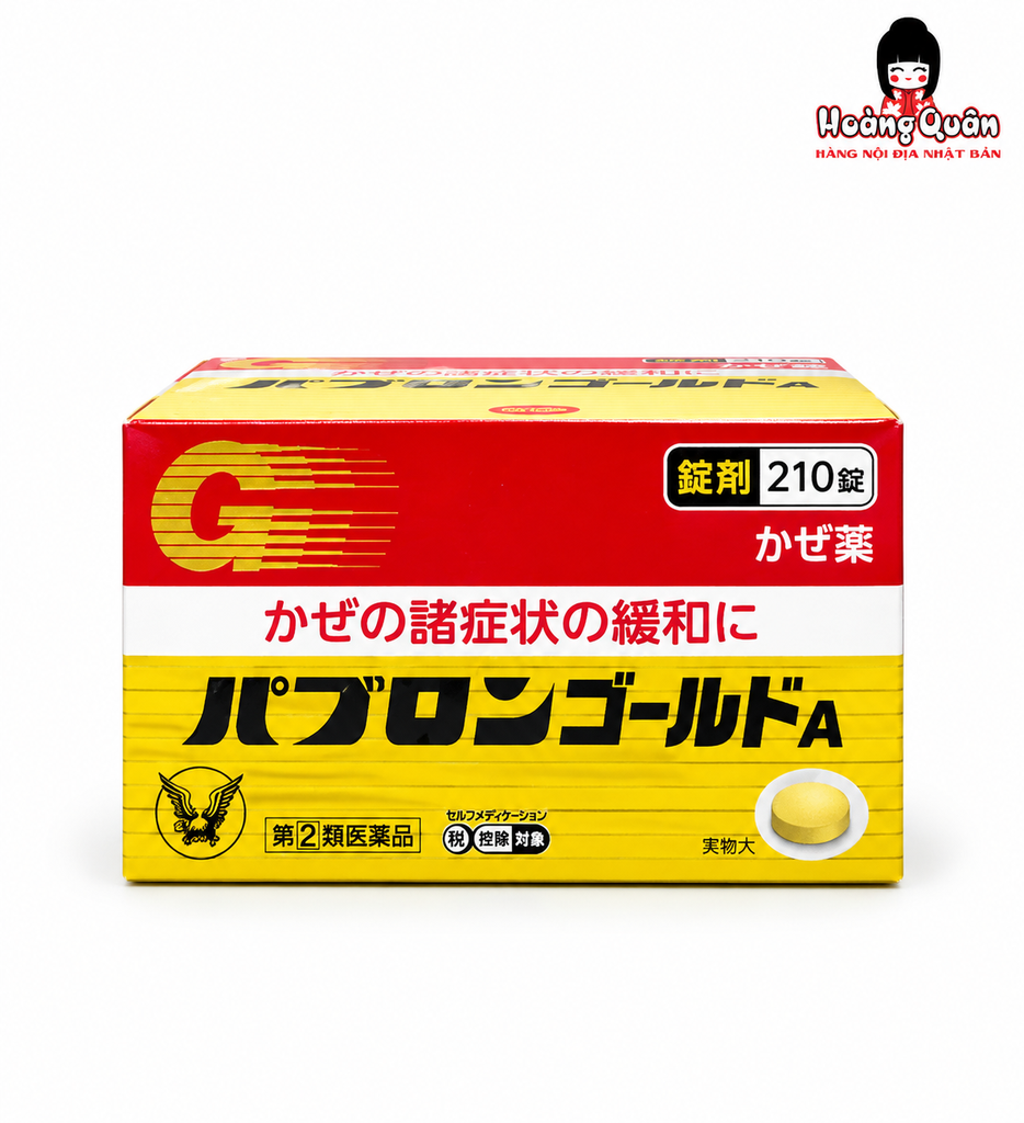 Viên Uống Trị Cảm Cúm Taisho Pabron Gold 210 Viên