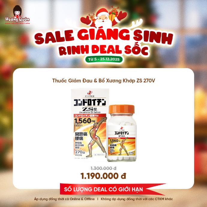 Thuốc Giảm Đau & Bổ Xương Khớp ZS 270V