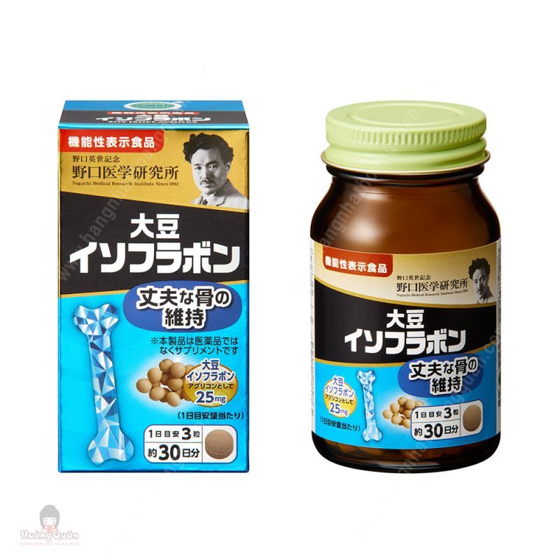 TPBVSK Soy Isoflavones Giúp Tăng Mật Độ Xương, Giảm Tình Trạng Loãng Xương Noguchi 90 Viên