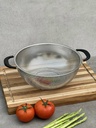 Rổ Inox Kaiyo 2 Tay Cầm Có Chân 25,5cm