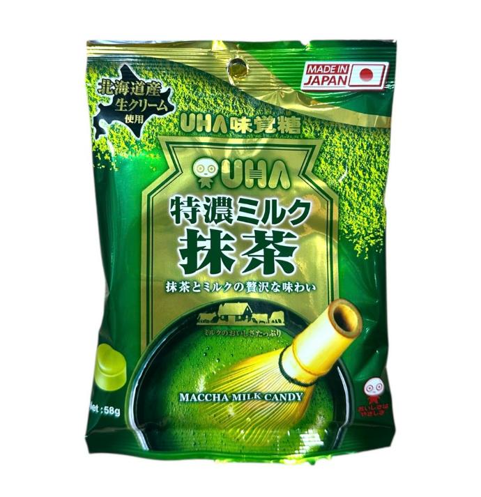 Kẹo UHA Sữa Trà Xanh Tokuno 58g