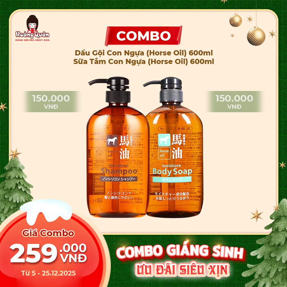 Combo 11 - Cặp Dầu Gội + Sữa Tắm Horse Oil