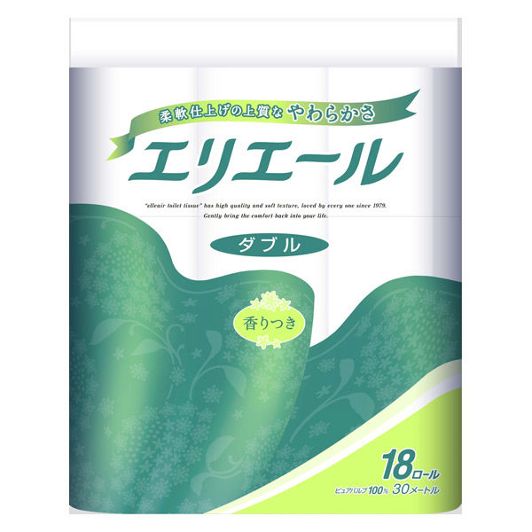 Giấy Vệ Sinh Elleair Lốc 18 Cuộn 2 Lớp (Xanh Lá)