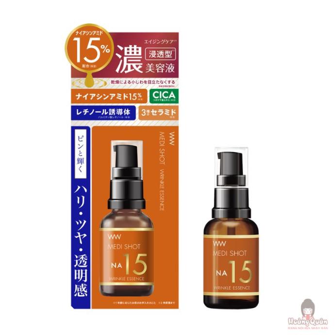 Tinh Chất Niacinamide Giảm Nhăn Chuyên Sâu Na15 Meishoku Medi Shot 30ml