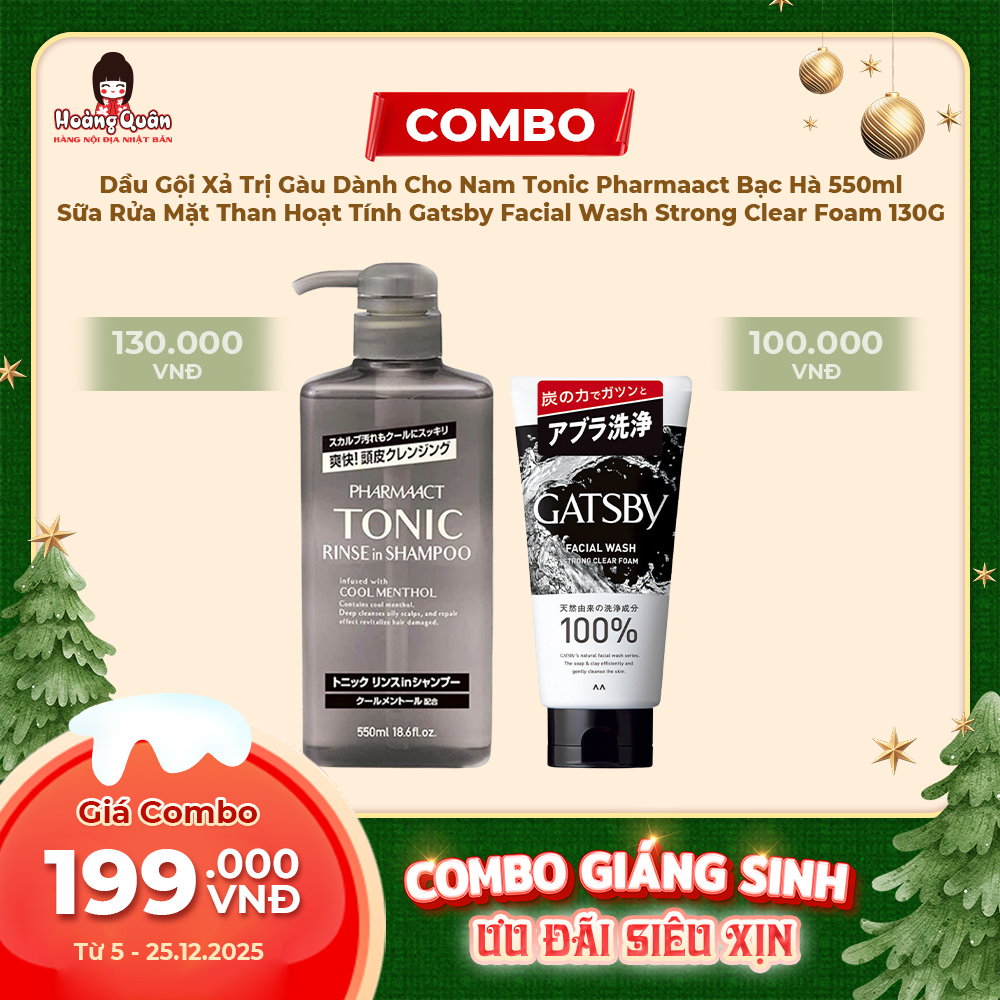 Combo 10 - Dầu Gội Tonic + SRM Gatsby