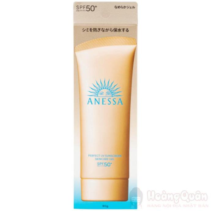 Kem Chống Nắng Dạng Gel Chống Trôi, Dưỡng Da Anessa Perfect UV Sunscreen Skincare Gel 90g ( Vàng Hộp Giấy)