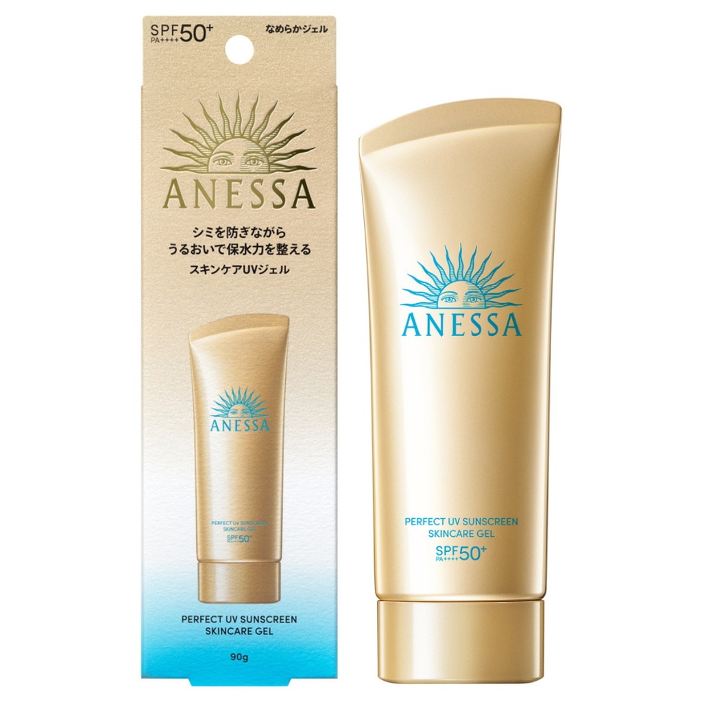Kem Chống Nắng Gel Chống Trôi, Dưỡng Da Anessa Perfect UV Sunscreen Skincare Gel 90g( Vàng) (Hộp Giấy)