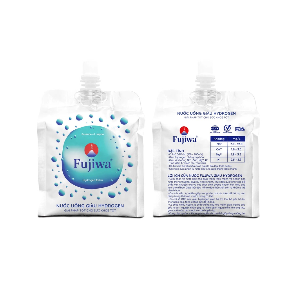 Nước Uống Giàu HYDROGEN Cao Cấp 300ml (Túi Bạc)