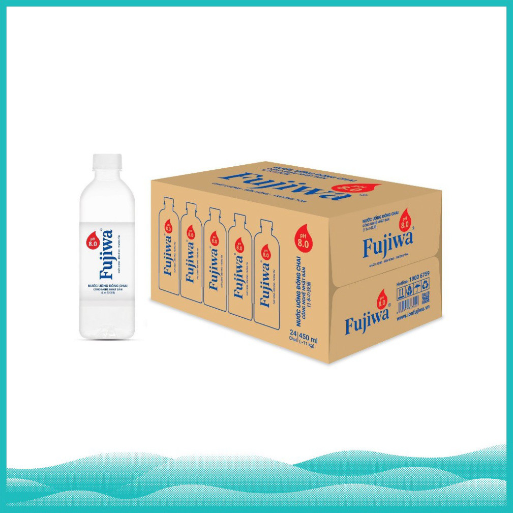 Nước Khoáng Kiềm pH8 Fujiwa 450ml (24C/thùng)