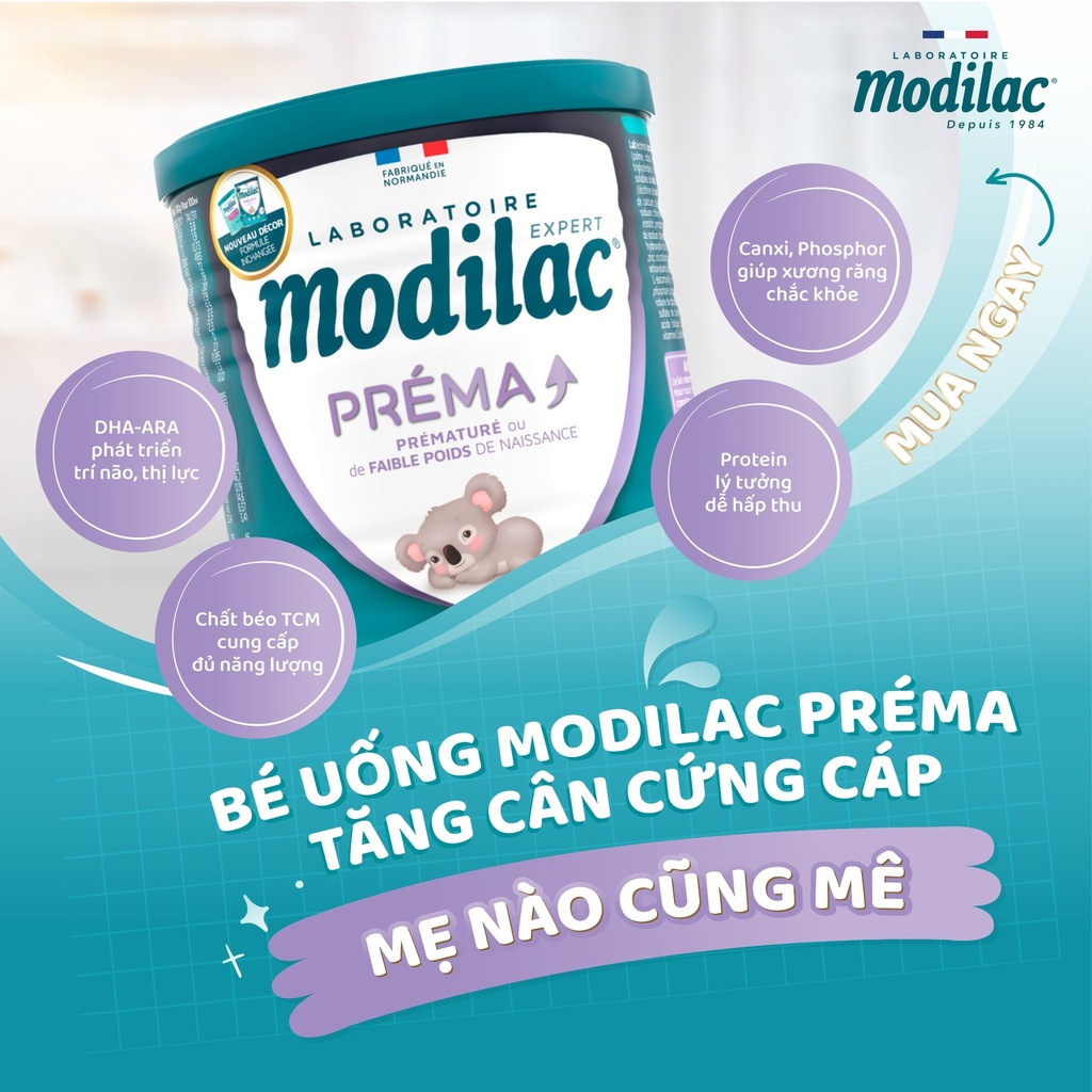Sữa Modilac Expert Prema 400g (Dành Cho Bé Sinh Non, Nhẹ Cân)