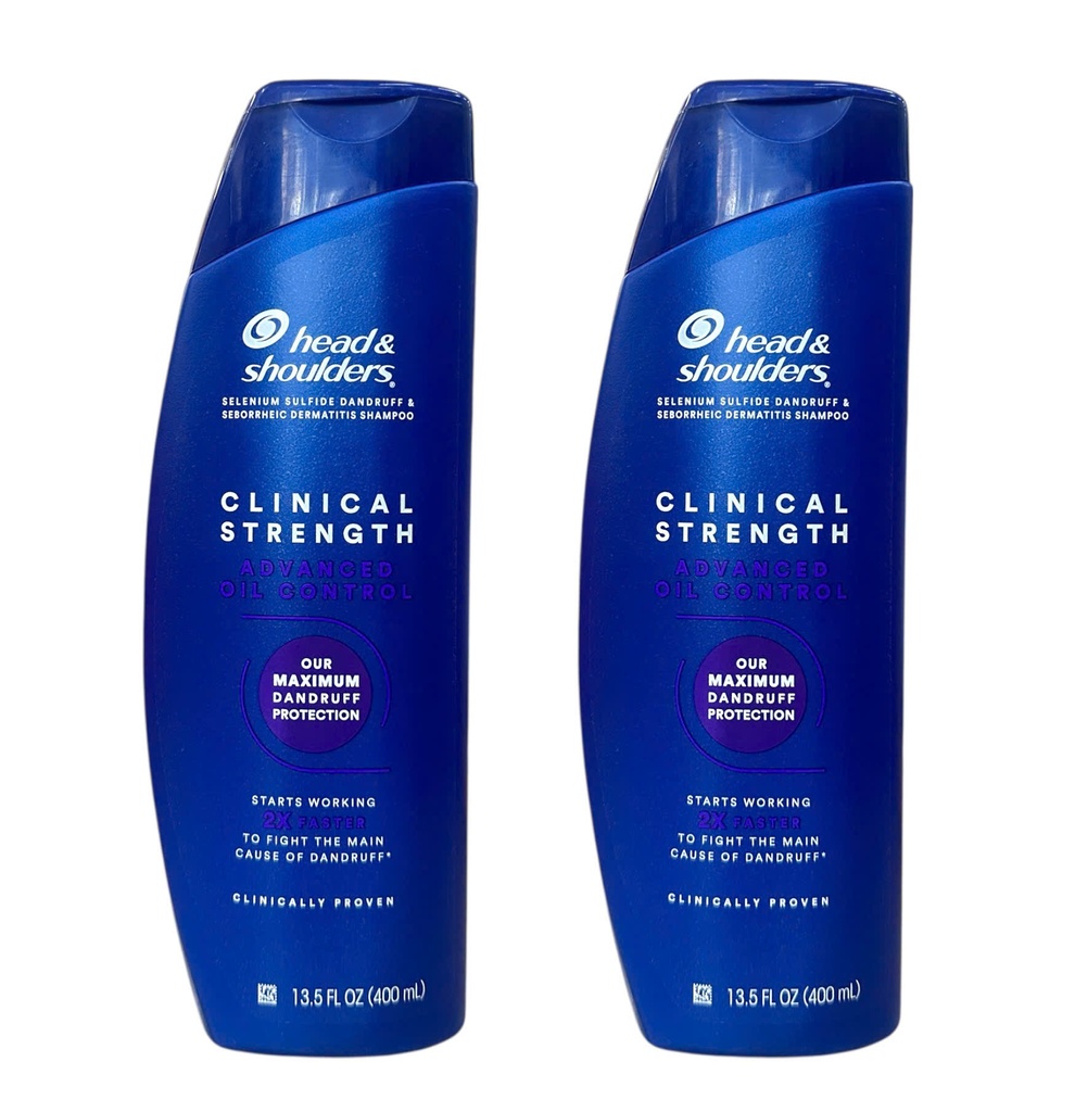 Dầu Gội H&S Clinical Strength Trị Gàu Kiểm Soát Dầu 400ml