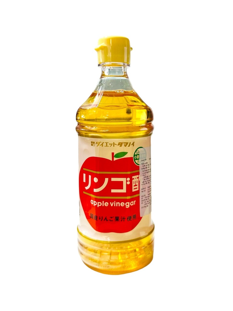 Giấm Táo Tamanoi  Apple Vinegar Chai Nhựa 500ml
