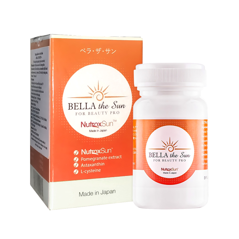 Viên Uống Giảm Sạm Nám & Chống Nắng Nội Sinh Bella The Sun 30 Viên
