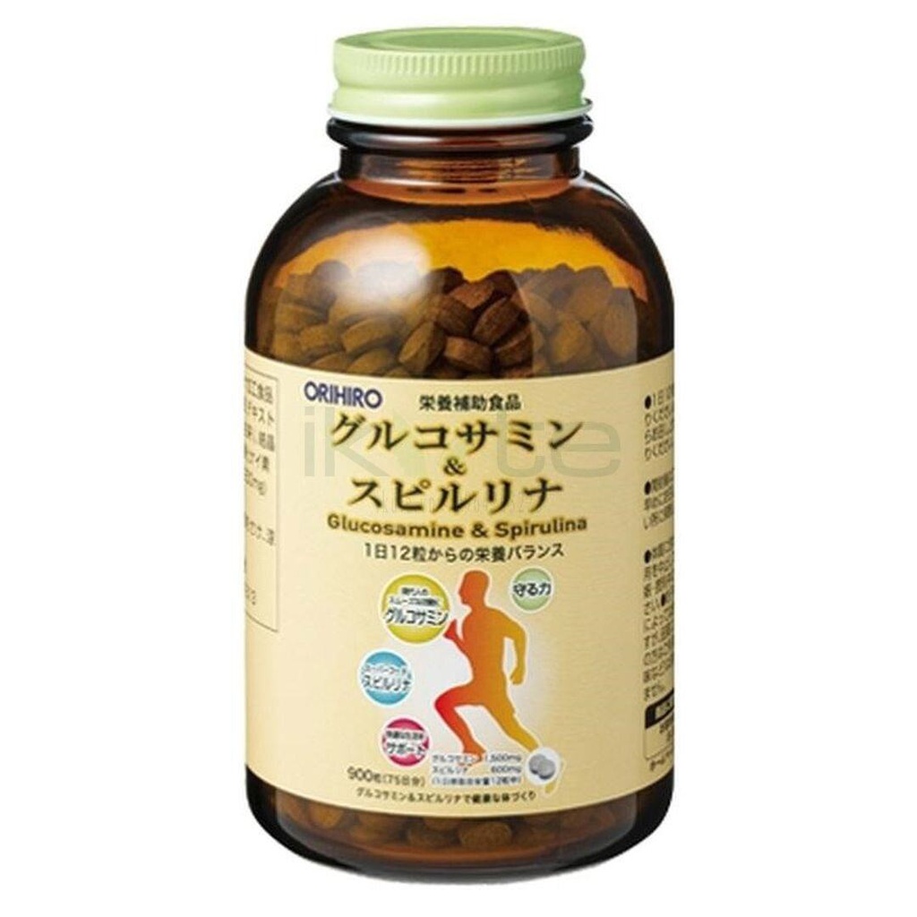 Viên Uống Glucosamine Và Tảo Spirulina Orihiro 900 viên