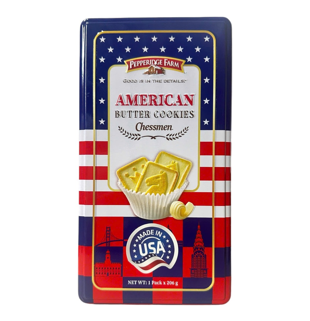 Bánh Quy Bơ American Butter Cookies Chessmen 206g