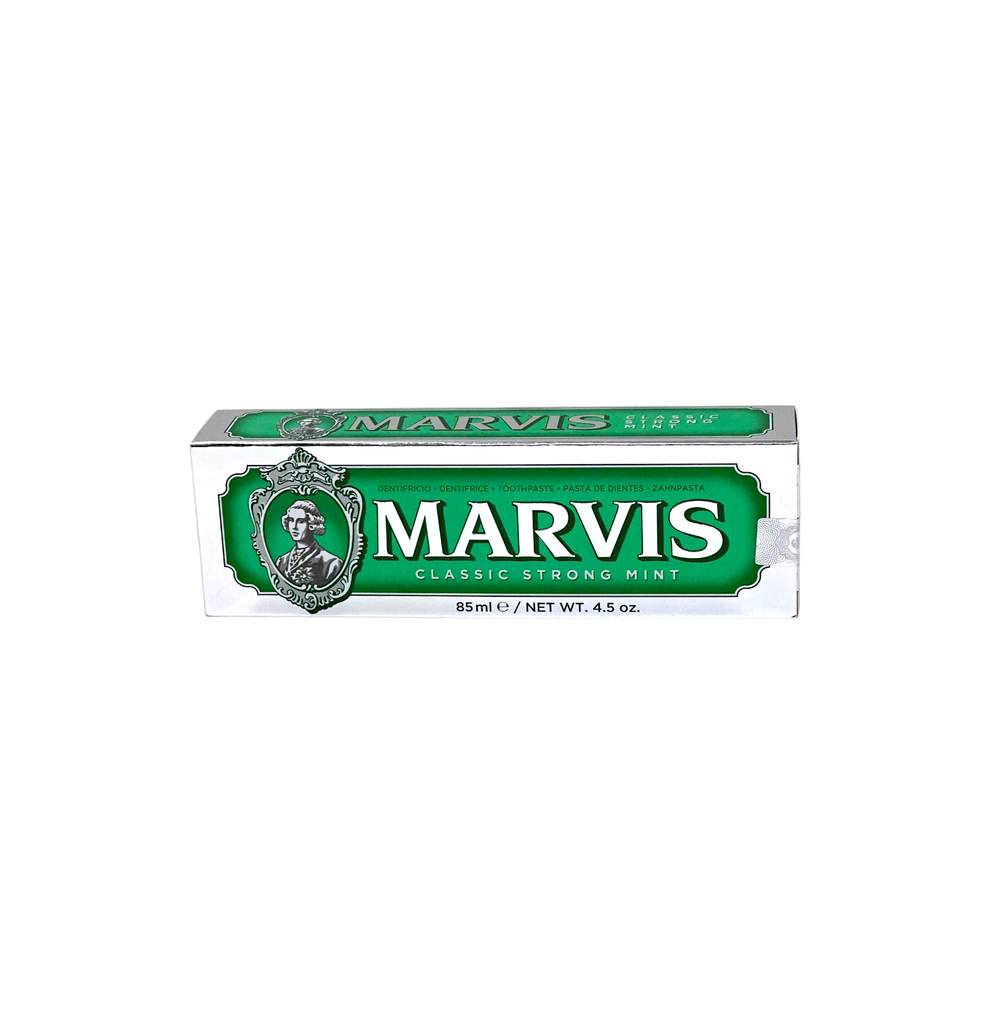 Kem Đánh Răng Marvis Classic Strong Mint Bạc Hà Mát Lạnh 85ml