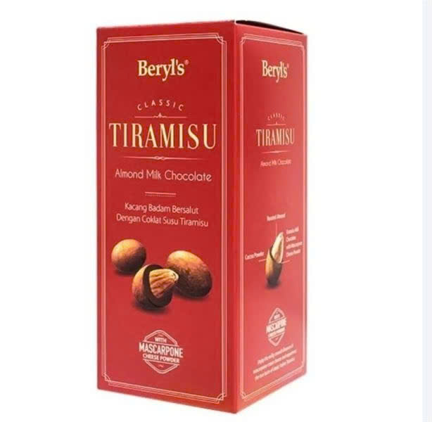 Kẹo Chocolate Beryl’s Tiramisu Almond Milk 180g HG Đỏ