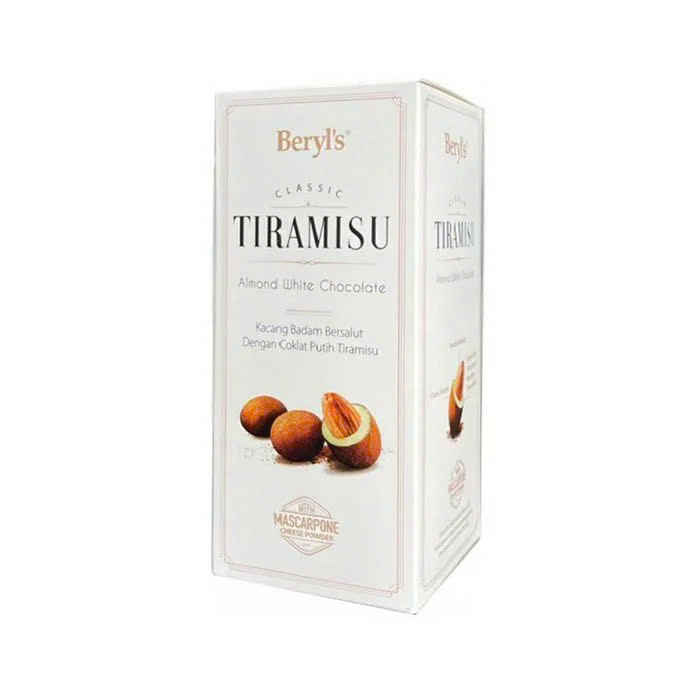 Kẹo Chocolate Beryl’s Tiramisu Almond White 180g HG Trắng