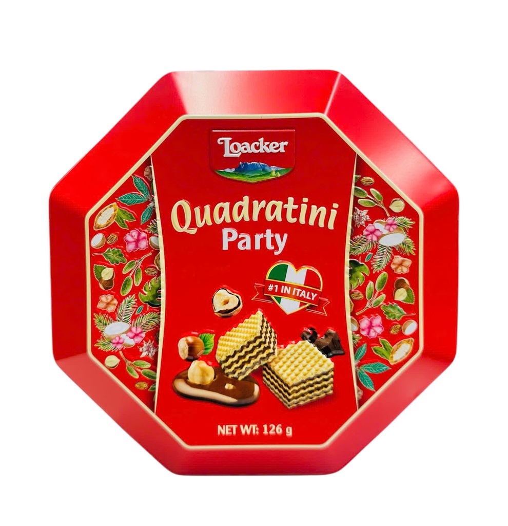 Bánh Xốp Loacker Quadratini Party 126g