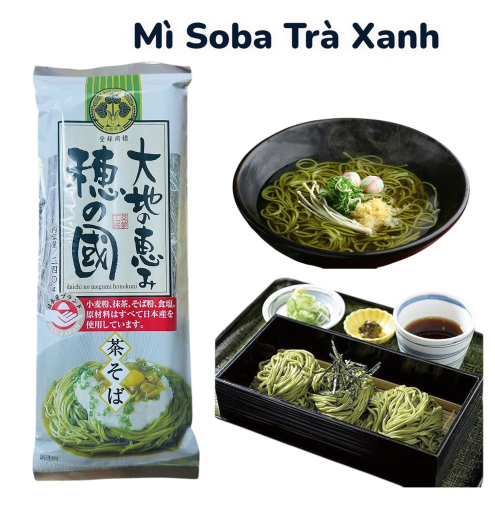 Mì Soba Trà Xanh Fukunaga 240G