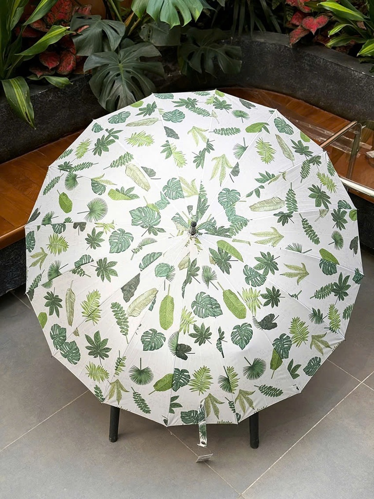 Ô Tự Động Cán Dài 16 Nan Kaiyo, Hình Lá Cây Nhiệt Đới ( Lá To )
