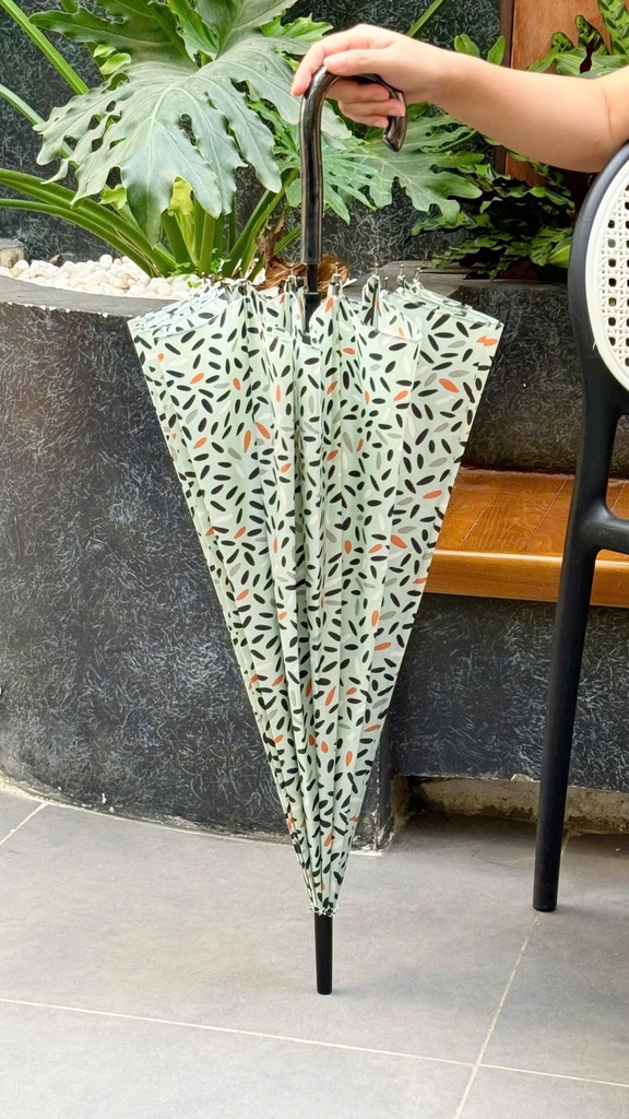Ô Tự Động Cán Dài 16 Nan Kaiyo, Hoạ Tiết Lá Colorful Leaf ( Lá Nhỏ )