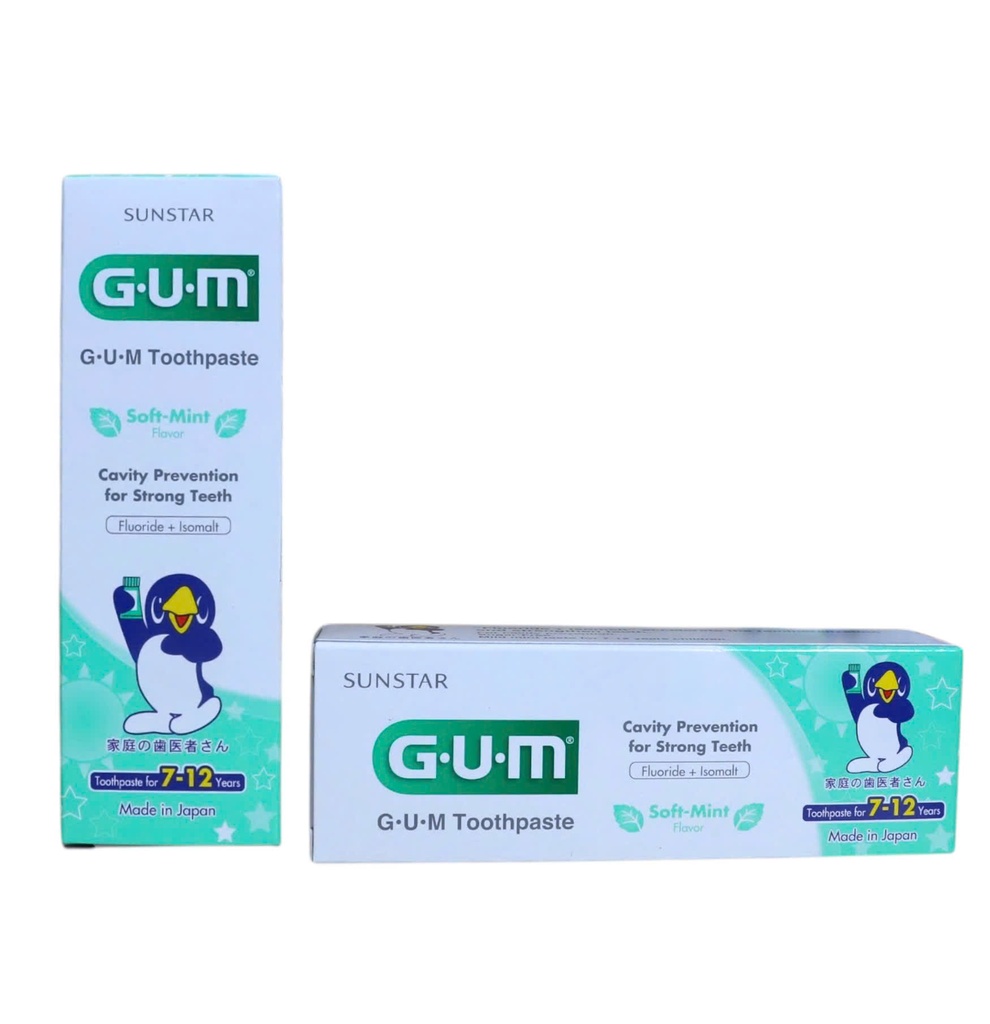 Kem Đánh Răng Gum Kids Hương Bạc Hà (Bé 7-12 Tuổi)