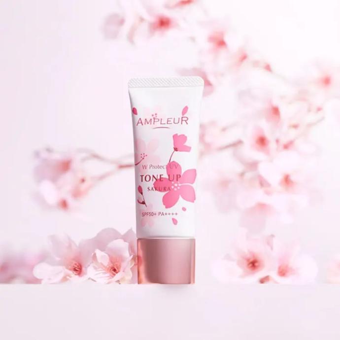Kem Chống Nắng Ampleur W Protect UV Tone Up Sakura Spf 50+ 30g