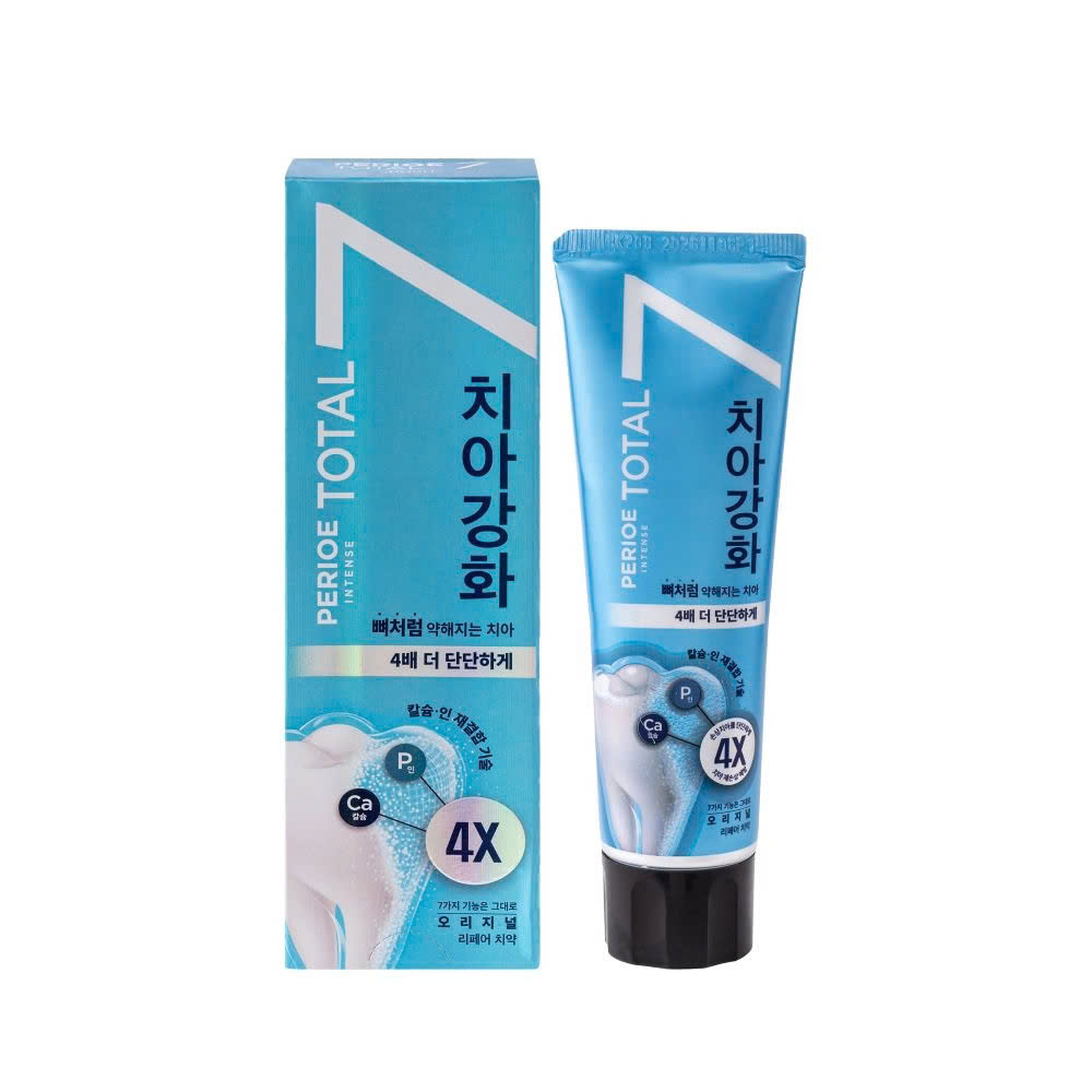Kem Đánh Răng Perioe Total 7 Intense Original Repair Toothpaste 120g (Màu Xanh Dương)