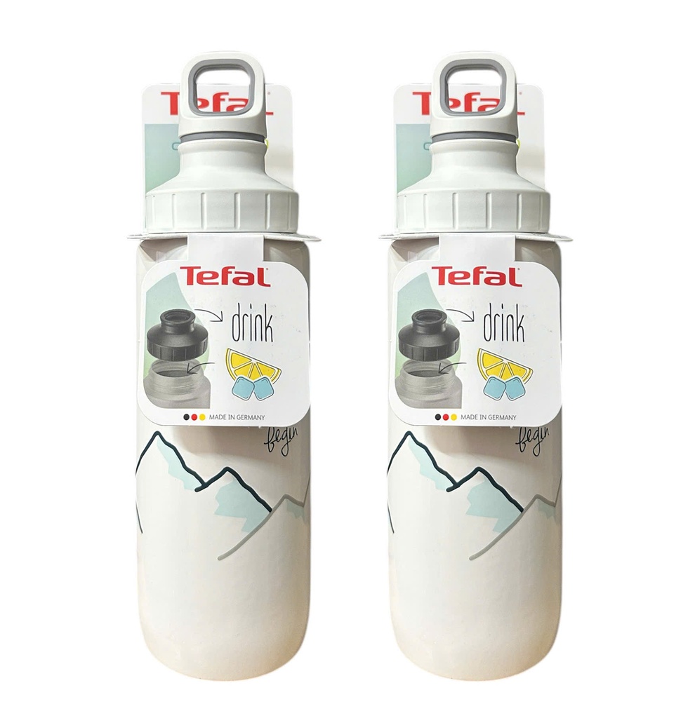 Bình Nước Tefal Drink2go Light Steel Adventure 0.6L (White)