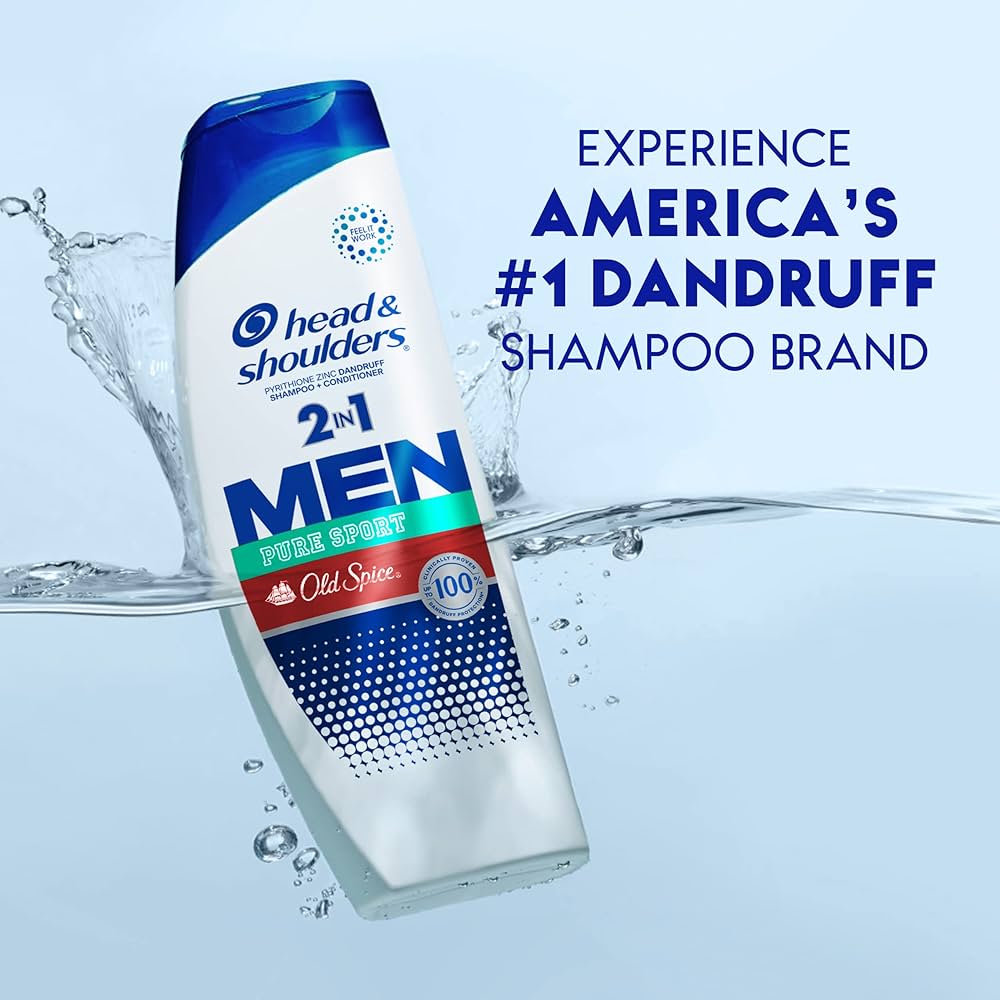 Dầu Gội Xả 2in1 H&S Men Old Spice Pure Sport  For Men 613ml - USA