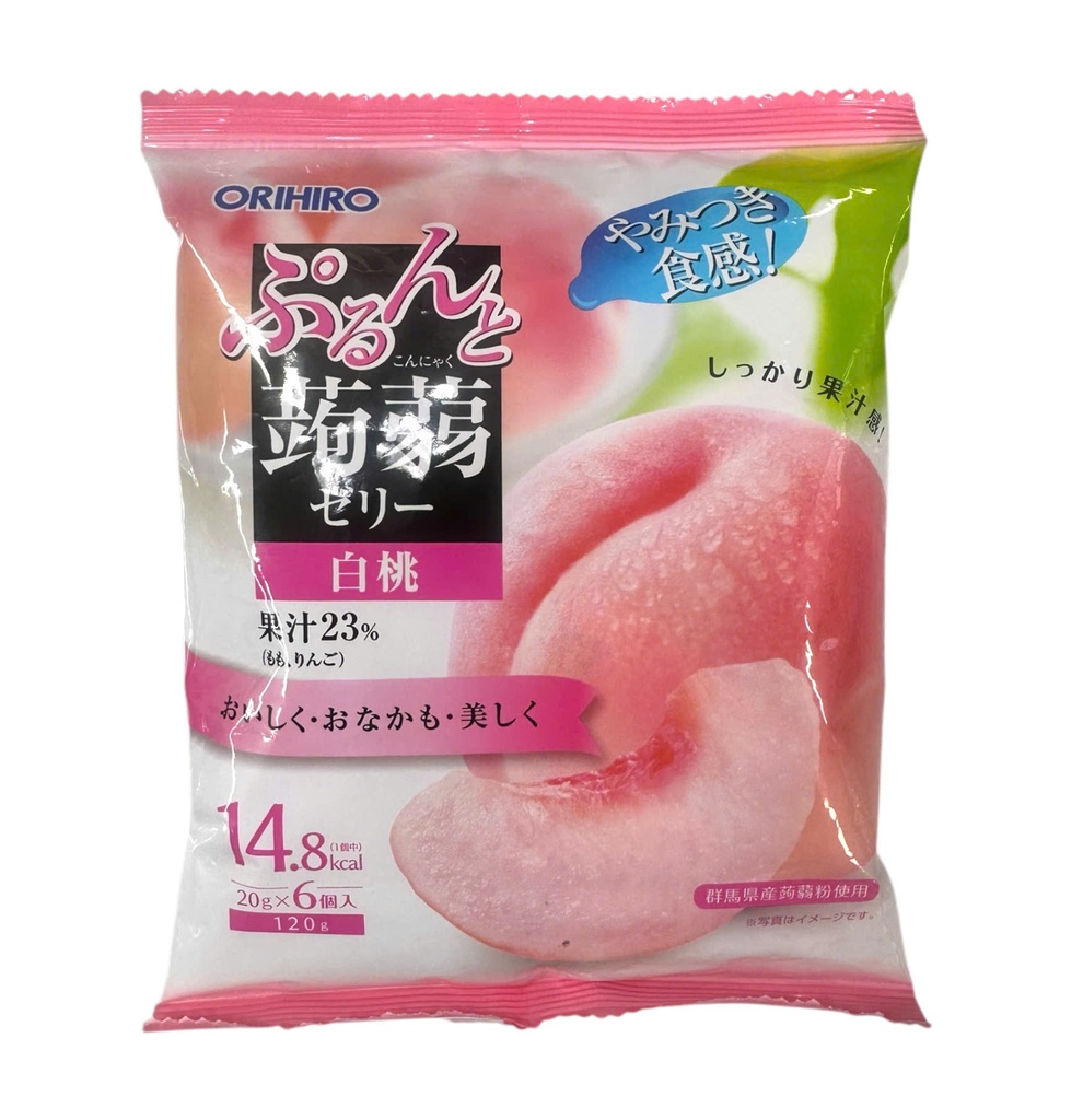 Thạch Rau Câu Orihiro Đào 6 Cái