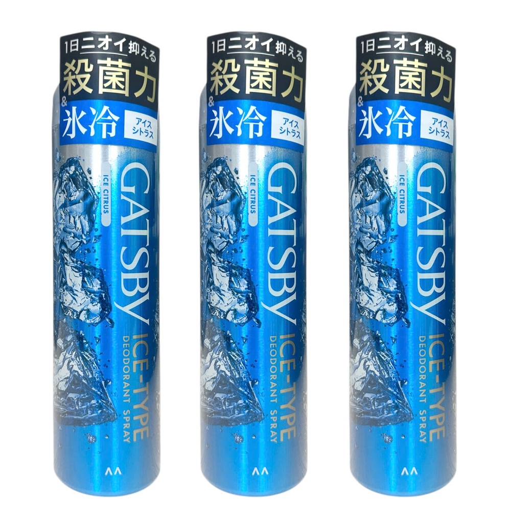 Xịt Khử Mùi Gatsby Mát Lạnh Ice Citrus 130g